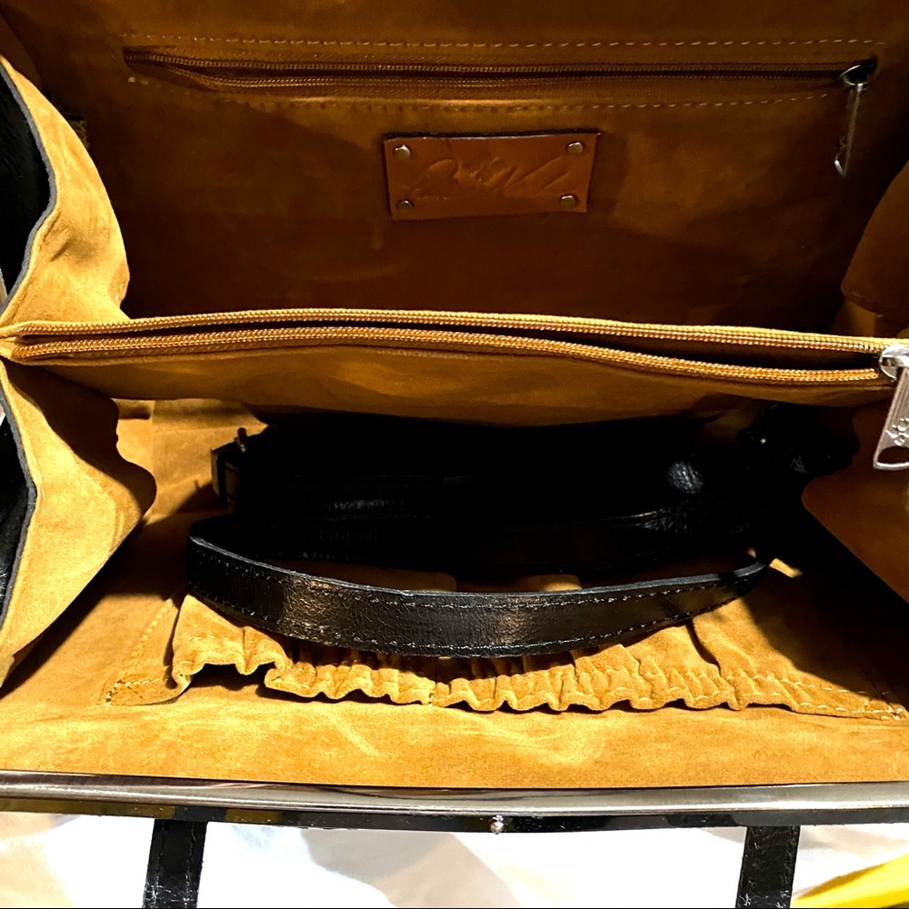 Patricia Nash Python Camellino Frame Bag - image 6